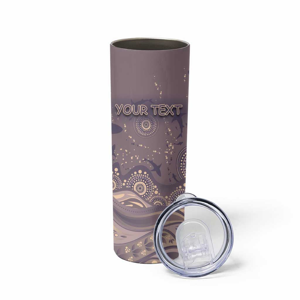 Personalised NAIDOC Week 2026 Skinny Tumbler Shark Pattern Coastal Style