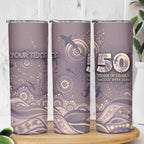 Personalised NAIDOC Week 2026 Skinny Tumbler Shark Pattern Coastal Style