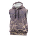 Personalised NAIDOC Week 2026 Sleeveless Hoodie Shark Pattern Coastal Style
