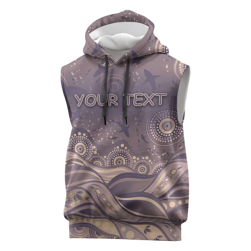 Personalised NAIDOC Week 2026 Sleeveless Hoodie Shark Pattern Coastal Style