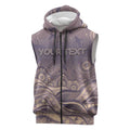 Personalised NAIDOC Week 2026 Sleeveless Zip Hoodie Shark Pattern Coastal Style