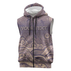 Personalised NAIDOC Week 2026 Sleeveless Zip Hoodie Shark Pattern Coastal Style