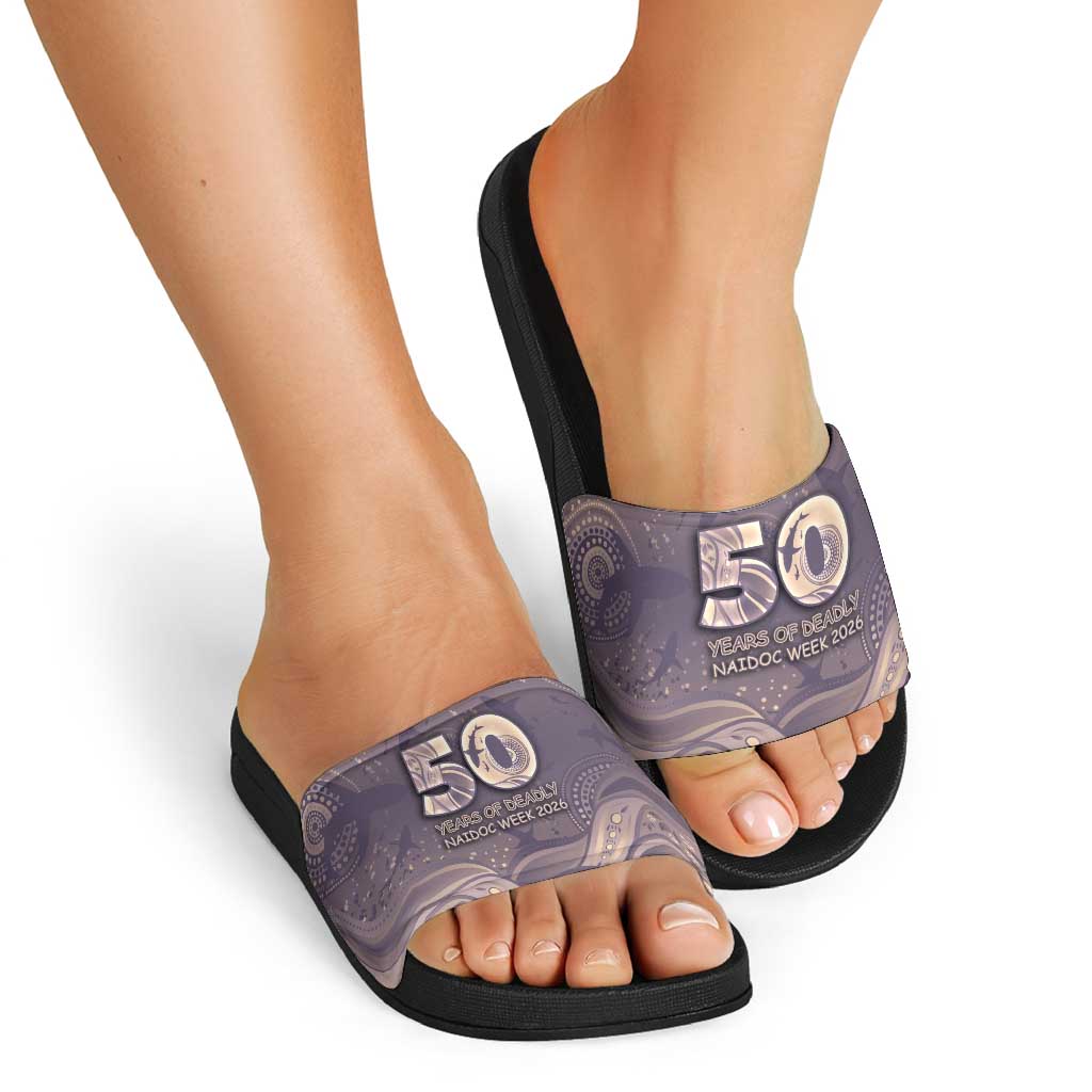 NAIDOC Week 2026 Slide Sandals Shark Pattern Coastal Style