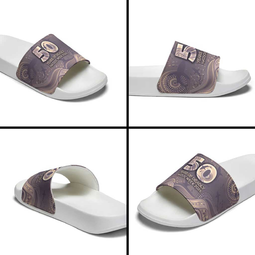 NAIDOC Week 2026 Slide Sandals Shark Pattern Coastal Style