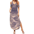Personalised NAIDOC Week 2026 Summer Maxi Dress Shark Pattern Coastal Style