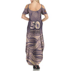 Personalised NAIDOC Week 2026 Summer Maxi Dress Shark Pattern Coastal Style