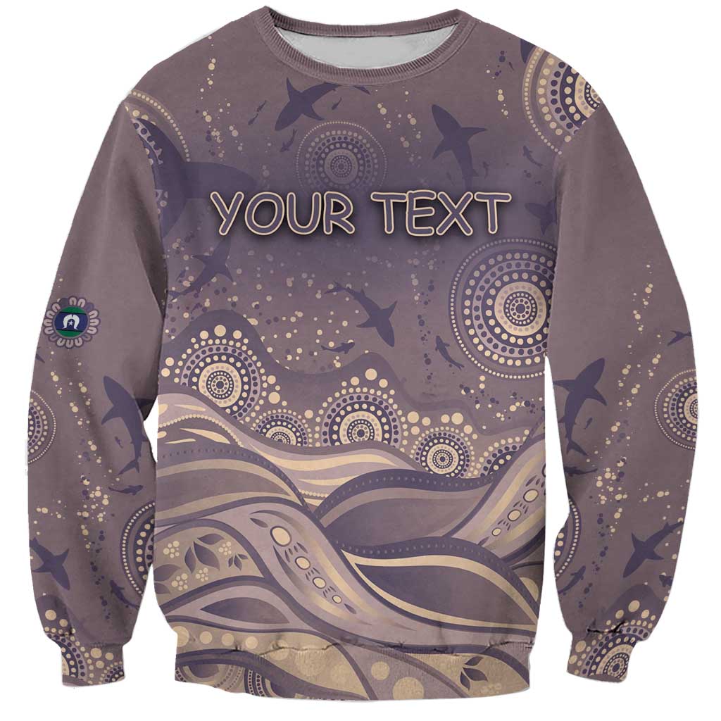 Personalised NAIDOC Week 2026 Sweatshirt Shark Pattern Coastal Style