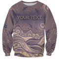 Personalised NAIDOC Week 2026 Sweatshirt Shark Pattern Coastal Style