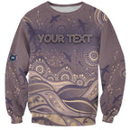 Personalised NAIDOC Week 2026 Sweatshirt Shark Pattern Coastal Style