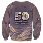 Personalised NAIDOC Week 2026 Sweatshirt Shark Pattern Coastal Style