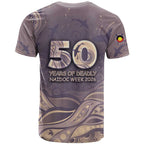 Personalised NAIDOC Week 2026 T Shirt Shark Pattern Coastal Style
