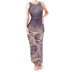Personalised NAIDOC Week 2026 Tank Maxi Dress Shark Pattern Coastal Style