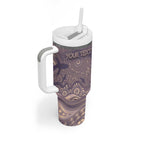 Personalised NAIDOC Week 2026 Tumbler With Handle Shark Pattern Coastal Style