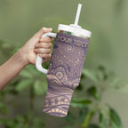 Personalised NAIDOC Week 2026 Tumbler With Handle Shark Pattern Coastal Style