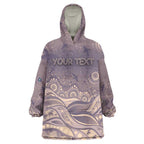 Personalised NAIDOC Week 2026 Wearable Blanket Hoodie Shark Pattern Coastal Style