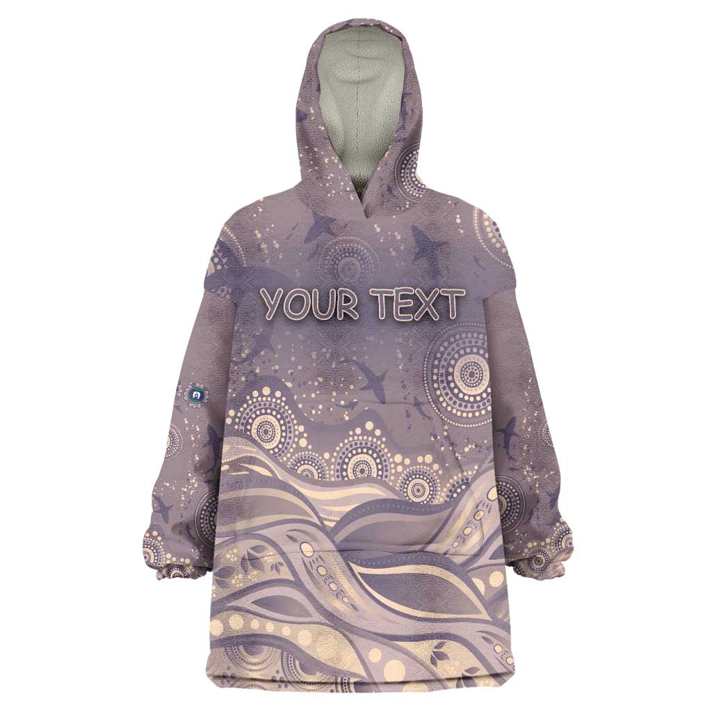 Personalised NAIDOC Week 2026 Wearable Blanket Hoodie Shark Pattern Coastal Style