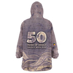 Personalised NAIDOC Week 2026 Wearable Blanket Hoodie Shark Pattern Coastal Style