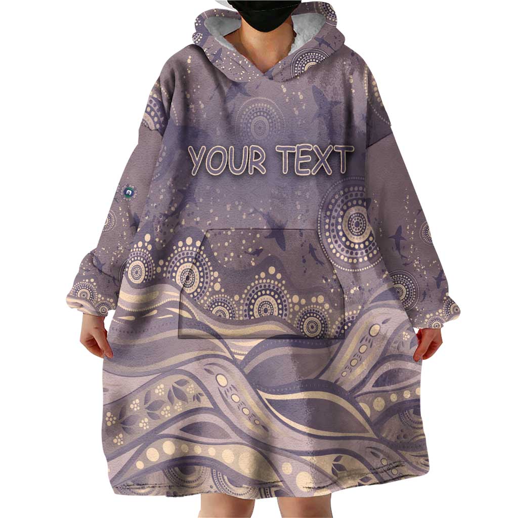 Personalised NAIDOC Week 2026 Wearable Blanket Hoodie Shark Pattern Coastal Style