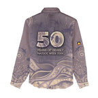 Personalised NAIDOC Week 2026 Women Casual Shirt Shark Pattern Coastal Style