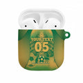 Custom Australia Soccer AirPods Case Skeleton Gradient Vintage Spray