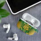 Custom Australia Soccer AirPods Case Skeleton Gradient Vintage Spray