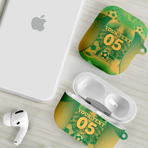 Custom Australia Soccer AirPods Case Skeleton Gradient Vintage Spray