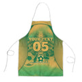 Custom Australia Soccer Apron Skeleton Gradient Vintage Spray