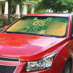 Custom Australia Soccer Auto Sun Shade Skeleton Gradient Vintage Spray