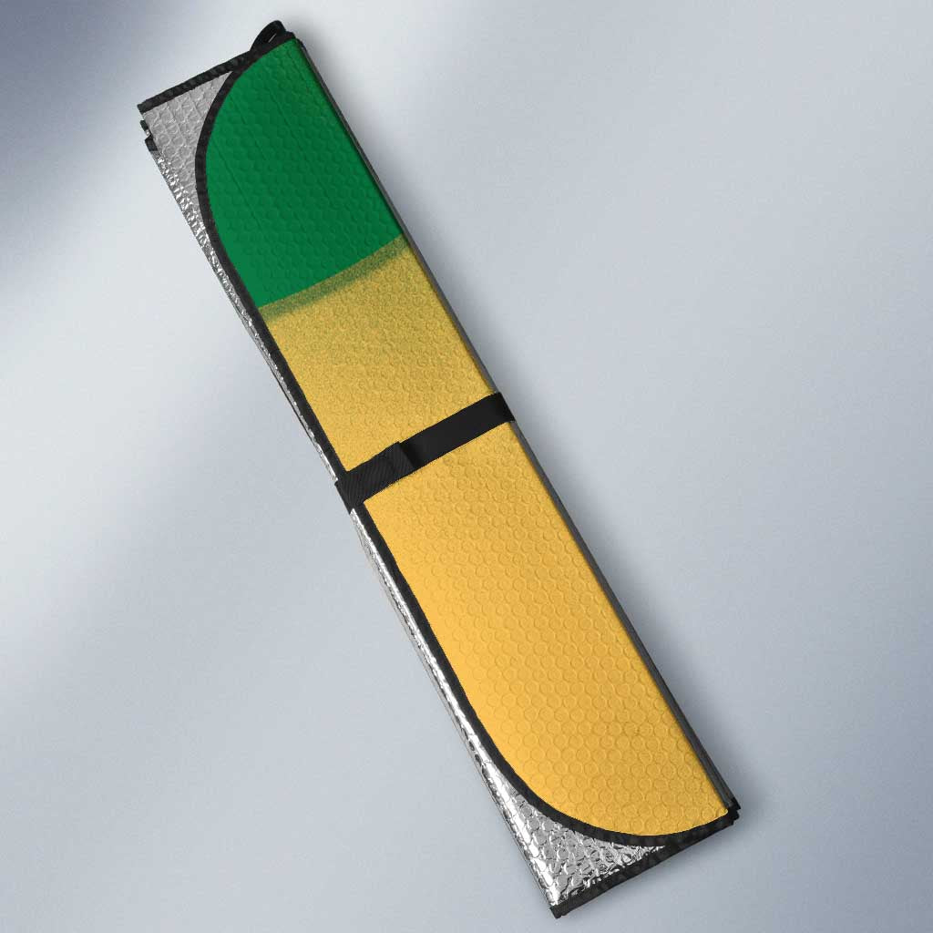 Custom Australia Soccer Auto Sun Shade Skeleton Gradient Vintage Spray