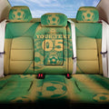 Custom Australia Soccer Back Car Seat Cover Skeleton Gradient Vintage Spray