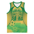 Custom Australia Soccer Basketball Jersey Skeleton Gradient Vintage Spray