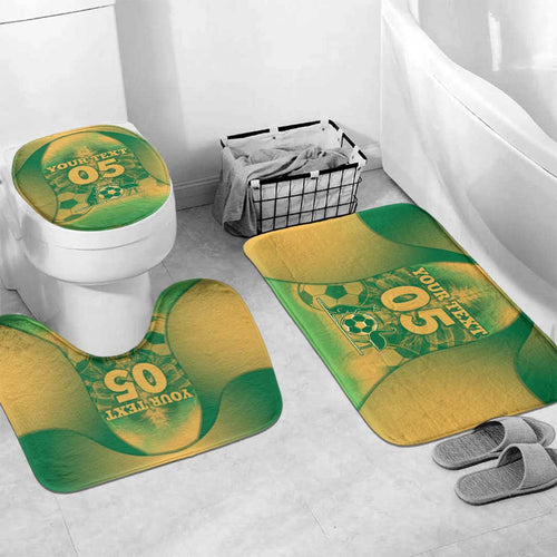 Custom Australia Soccer Bathroom Set Skeleton Gradient Vintage Spray