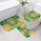 Custom Australia Soccer Bathroom Set Skeleton Gradient Vintage Spray