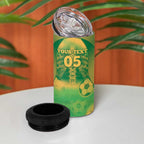 Custom Australia Soccer 4 in 1 Can Cooler Tumbler Skeleton Gradient Vintage Spray