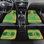 Custom Australia Soccer Car Mats Skeleton Gradient Vintage Spray