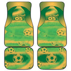 Custom Australia Soccer Car Mats Skeleton Gradient Vintage Spray