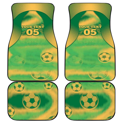Custom Australia Soccer Car Mats Skeleton Gradient Vintage Spray