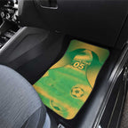 Custom Australia Soccer Car Mats Skeleton Gradient Vintage Spray