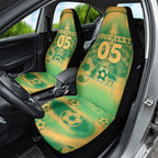 Custom Australia Soccer Car Seat Cover Skeleton Gradient Vintage Spray
