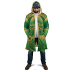 Custom Australia Soccer Cloak Skeleton Gradient Vintage Spray