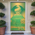 Custom Australia Soccer Door Cover Skeleton Gradient Vintage Spray