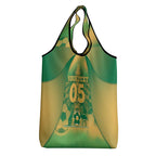 Custom Australia Soccer Grocery Bag Skeleton Gradient Vintage Spray