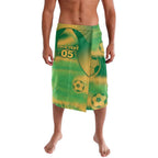 Custom Australia Soccer Lavalava Skeleton Gradient Vintage Spray