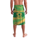 Custom Australia Soccer Lavalava Skeleton Gradient Vintage Spray