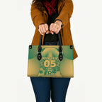 Custom Australia Soccer Leather Bag Skeleton Gradient Vintage Spray