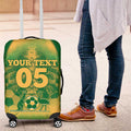 Custom Australia Soccer Luggage Cover Skeleton Gradient Vintage Spray