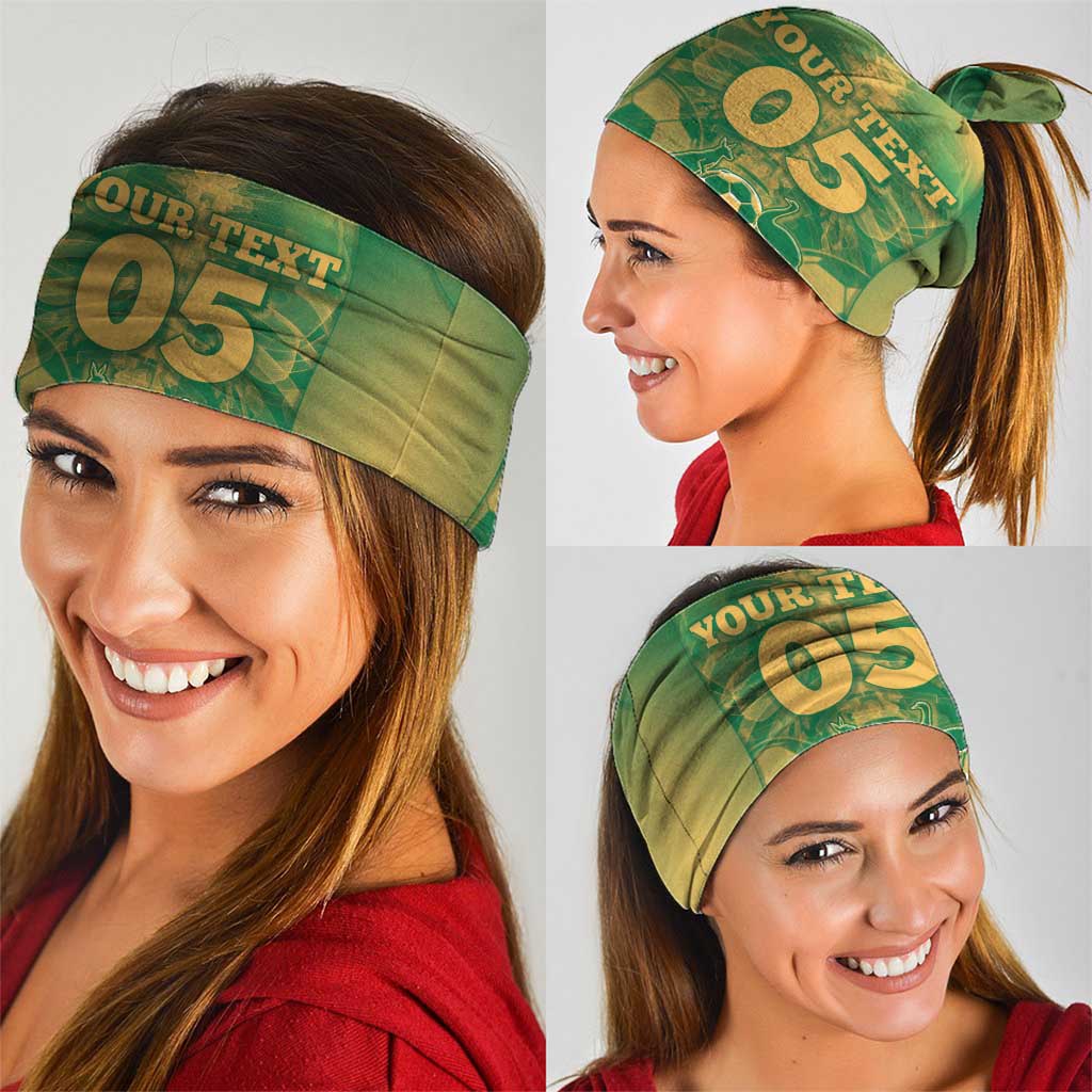 Custom Australia Soccer Neck Gaiter Skeleton Gradient Vintage Spray