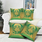 Custom Australia Soccer Pillow Cover Skeleton Gradient Vintage Spray