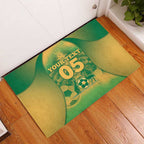 Custom Australia Soccer Rubber Doormat Skeleton Gradient Vintage Spray