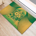 Custom Australia Soccer Rubber Doormat Skeleton Gradient Vintage Spray